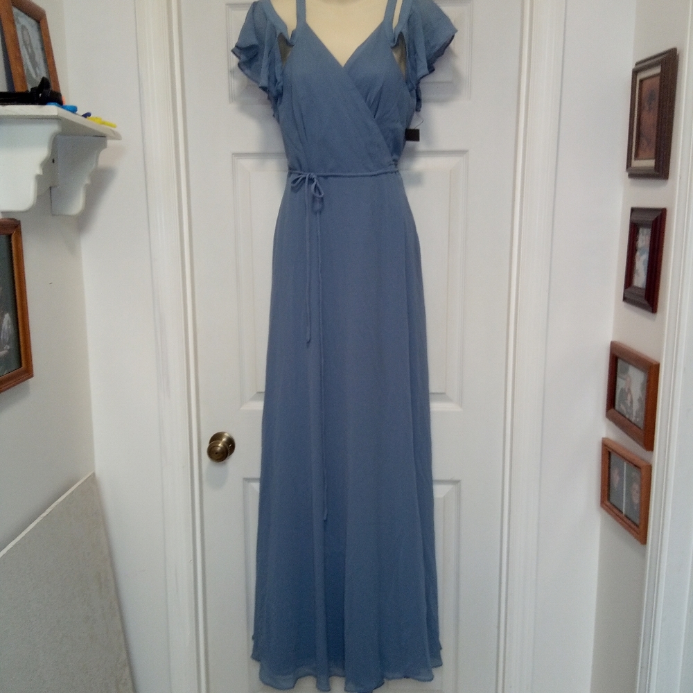 🆕 Lulu's 👗 Size SMALL 💠Cold shoulder 💙🛑 🛑🛑🛑🛑🛑Sold out🛑🛑🛑🛑 - Picture 6 of 14